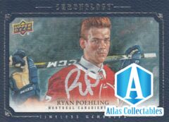 19-20 UD Chronology 2 Rookie Auto Canvas Timeless Memories CDMA-RP Ryan Poehling